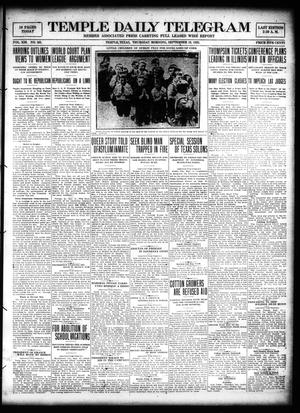 Temple Daily Telegram (Temple, Tex.), Vol. 13, No. 302, Ed. 1 Thursday, September 16, 1920