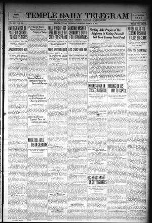 Temple Daily Telegram (Temple, Tex.), Vol. 14, No. 105, Ed. 1 Thursday, March 3, 1921