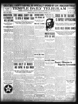 Temple Daily Telegram (Temple, Tex.), Vol. 8, No. 321, Ed. 1 Monday, October 4, 1915