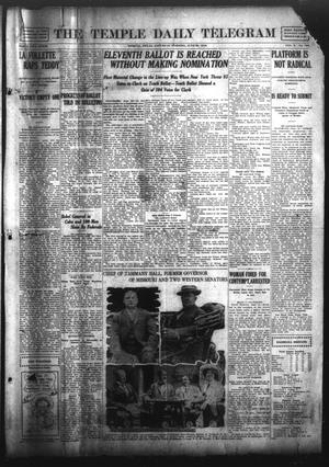 The Temple Daily Telegram (Temple, Tex.), Vol. 5, No. 192, Ed. 1 Saturday, June 29, 1912