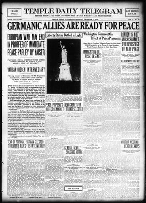 Temple Daily Telegram (Temple, Tex.), Vol. 10, No. 25, Ed. 1 Wednesday, December 13, 1916