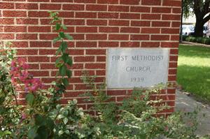 [Stone on First Methodist Church]