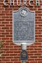 Photograph: [Historic Marker in Front of Church]