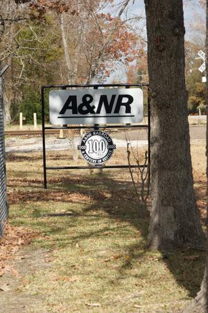 [A&NR Railroad Sign]