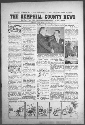 The Hemphill County News (Canadian, Tex), Vol. 2, No. 20, Ed. 1, Friday, January 26, 1940