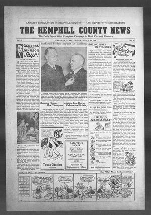 The Hemphill County News (Canadian, Tex), Vol. 2, No. 29, Ed. 1, Friday, March 29, 1940