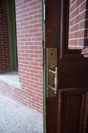 [Photograph of Door Handle]