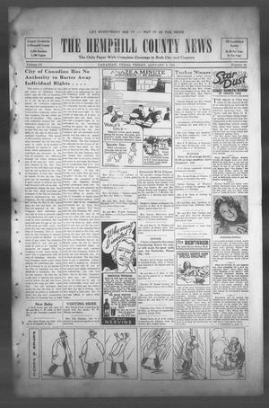 The Hemphill County News (Canadian, Tex), Vol. 3, No. 16, Ed. 1, Friday, January 3, 1941