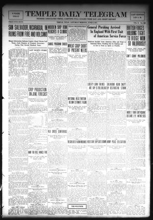Temple Daily Telegram (Temple, Tex.), Vol. 10, No. 202, Ed. 1 Saturday, June 9, 1917
