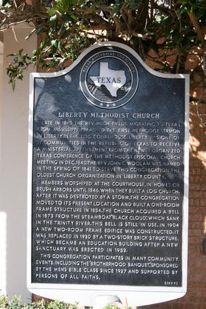 [Historic Marker at Liberty Methodist Church]