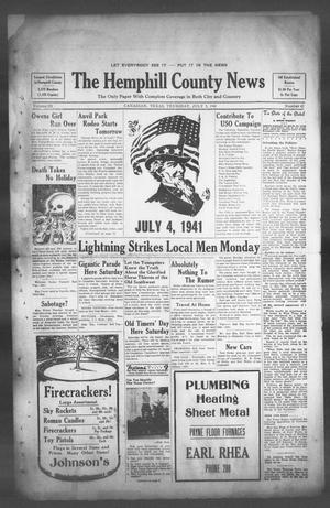 The Hemphill County News (Canadian, Tex), Vol. 3, No. 42, Ed. 1, Thursday, July 3, 1941