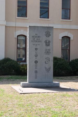 [Photograph of a Veterans Memorial]