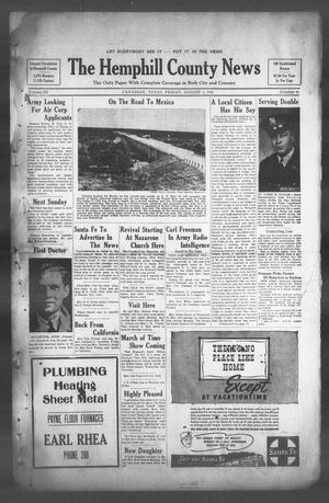 The Hemphill County News (Canadian, Tex), Vol. 3, No. 46, Ed. 1, Friday, August 1, 1941