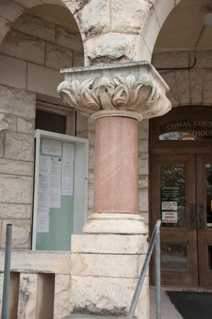 [Close-Up of Courthouse Column]