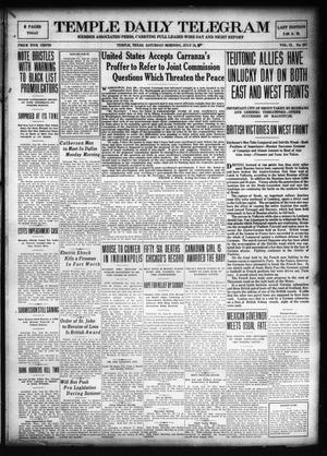 Temple Daily Telegram (Temple, Tex.), Vol. 9, No. 257, Ed. 1 Saturday, July 29, 1916