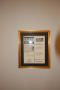 Thumbnail image of item number 1 in: '[Framed Newspaper Clipping]'.