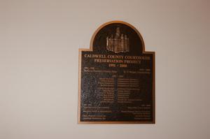 [Courthouse Preservation Project Plaque]