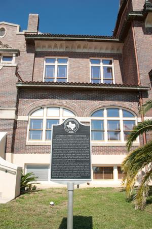 [Plaque in Front of Atascosa County Courthouse]