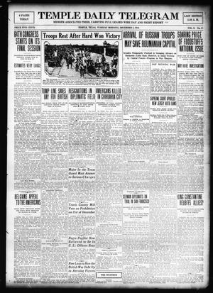 Temple Daily Telegram (Temple, Tex.), Vol. 10, No. 17, Ed. 1 Tuesday, December 5, 1916
