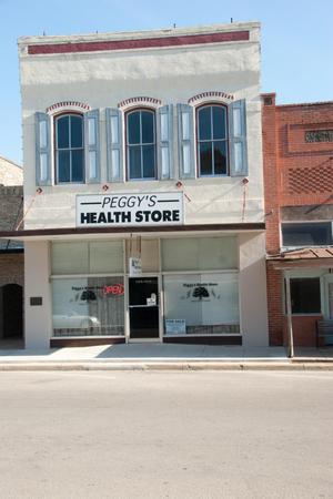 [Exterior of Peggy's Health Store]