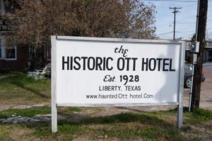 [Sign at the Historic Ott Hotel]