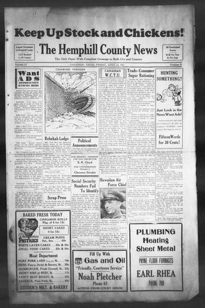 The Hemphill County News (Canadian, Tex), Vol. 4, No. 32, Ed. 1, Friday, April 24, 1942