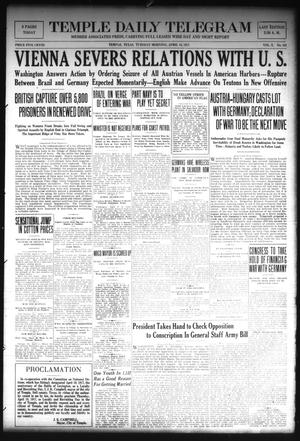 Temple Daily Telegram (Temple, Tex.), Vol. 10, No. 142, Ed. 1 Tuesday, April 10, 1917