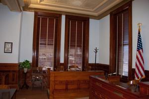 [Courtroom in Lavaca County Courthouse]