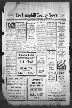 The Hemphill County News (Canadian, Tex), Vol. 4, No. 46, Ed. 1, Friday, July 31, 1942