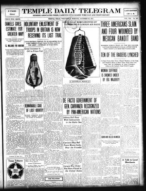 Temple Daily Telegram (Temple, Tex.), Vol. 8, No. 337, Ed. 1 Wednesday, October 20, 1915