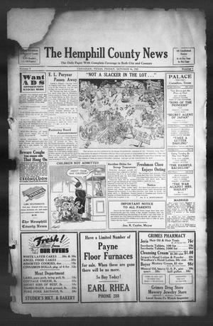 The Hemphill County News (Canadian, Tex), Vol. 5, No. 5, Ed. 1, Friday, October 16, 1942