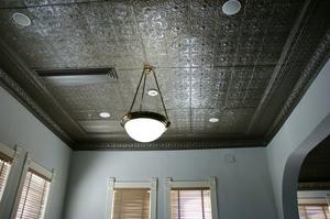 [Photograph of Lamp Hanging from Ceiling]