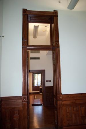 [Photograph of a Wooden Door Frame]