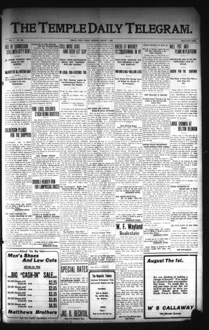 Primary view of object titled 'The Temple Daily Telegram. (Temple, Tex.), Vol. 1, No. 225, Ed. 1 Friday, August 7, 1908'.