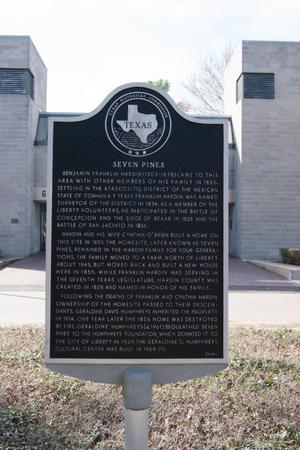 [Plaque at Seven Pines]