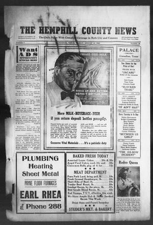 The Hemphill County News (Canadian, Tex), Vol. 5, No. 48, Ed. 1, Friday, August 13, 1943