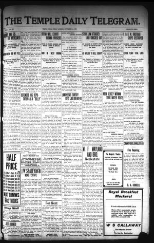 Primary view of object titled 'The Temple Daily Telegram. (Temple, Tex.), Vol. 1, No. 255, Ed. 1 Friday, September 11, 1908'.