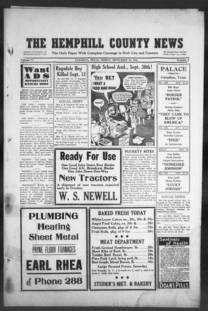 The Hemphill County News (Canadian, Tex), Vol. 6, No. 2, Ed. 1, Friday, September 24, 1943
