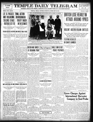 Temple Daily Telegram (Temple, Tex.), Vol. 9, No. 95, Ed. 1 Saturday, February 19, 1916