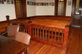 Photograph: [Railing in Courtroom]
