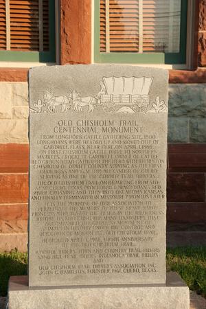 [Old Chisholm Trail Centennial Monument]