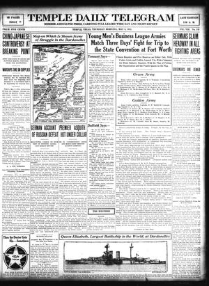 Temple Daily Telegram (Temple, Tex.), Vol. 8, No. 170, Ed. 1 Thursday, May 6, 1915