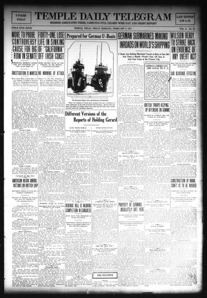 Temple Daily Telegram (Temple, Tex.), Vol. 10, No. 82, Ed. 1 Friday, February 9, 1917