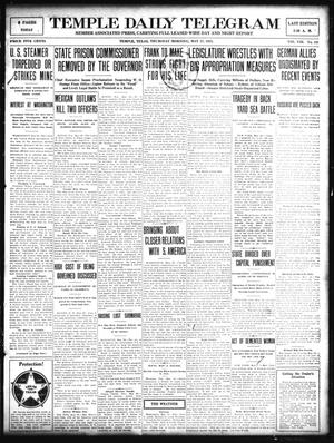 Temple Daily Telegram (Temple, Tex.), Vol. 8, No. 191, Ed. 1 Thursday, May 27, 1915