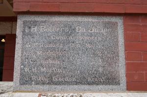 [Lee County Courthouse Cornerstone]