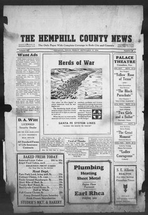 The Hemphill County News (Canadian, Tex), Vol. 7, No. 1, Ed. 1, Friday, September 15, 1944