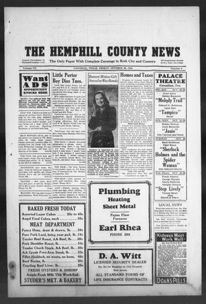Primary view of object titled 'The Hemphill County News (Canadian, Tex), Vol. 7, No. 6, Ed. 1, Friday, October 20, 1944'.