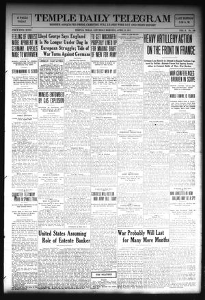Temple Daily Telegram (Temple, Tex.), Vol. 10, No. 160, Ed. 1 Saturday, April 28, 1917