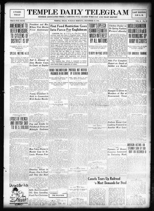 Temple Daily Telegram (Temple, Tex.), Vol. 10, No. 31, Ed. 1 Tuesday, December 19, 1916
