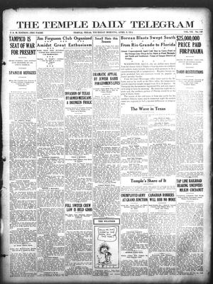 The Temple Daily Telegram (Temple, Tex.), Vol. 7, No. 140, Ed. 1 Thursday, April 9, 1914